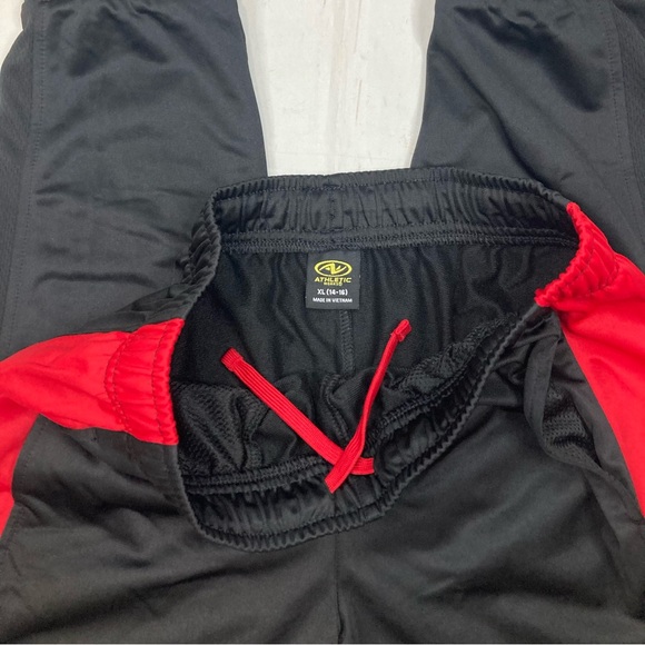 Athletic Works Joggers /Track Pants Black & Red Sz XL(14-16) - Picture 8 of 13